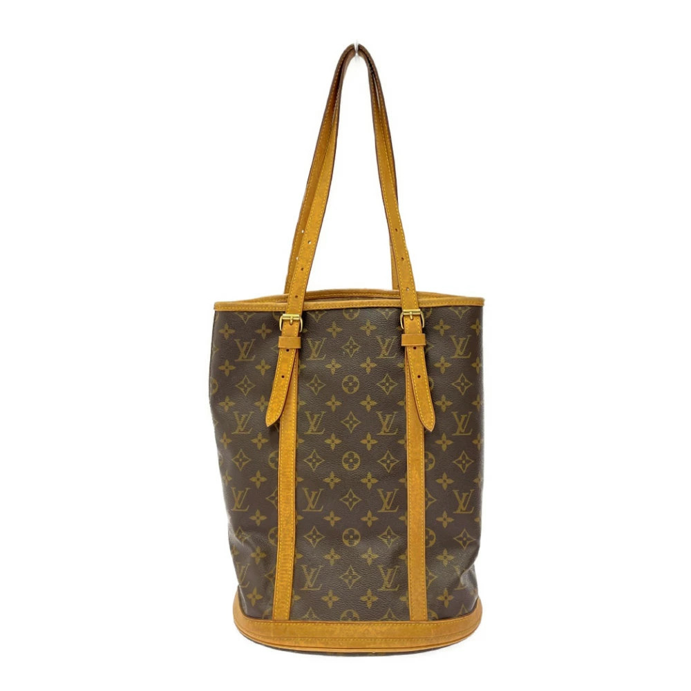 LOUIS VUITTON Monogram Bucket Shoulder Bag Brown